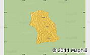 Savanna Style Map of Fenxi, single color outside