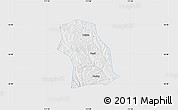 Silver Style Map of Fenxi, single color outside