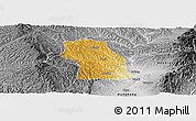 Physical Panoramic Map of Fenxi, desaturated
