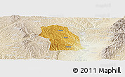 Physical Panoramic Map of Fenxi, lighten