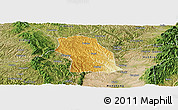 Physical Panoramic Map of Fenxi, satellite outside