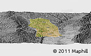 Satellite Panoramic Map of Fenxi, desaturated