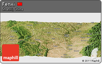 Satellite Panoramic Map of Fenxi