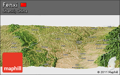 Satellite Panoramic Map of Fenxi