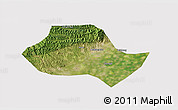 Satellite 3D Map of Fenyang, cropped outside
