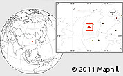 Blank Location Map of Fenyang