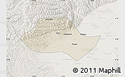 Shaded Relief Map of Fenyang, lighten