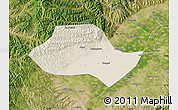 Shaded Relief Map of Fenyang, satellite outside