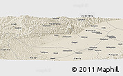 Shaded Relief Panoramic Map of Fenyang