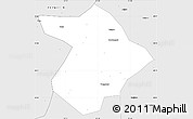 Silver Style Simple Map of Hequ