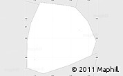 Silver Style Simple Map of Houma Shi