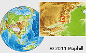 Physical Location Map of Huo Xian