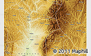 Physical Map of Huo Xian
