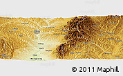 Physical Panoramic Map of Huo Xian