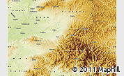 Physical Map of Jiang Xian