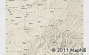Shaded Relief Map of Jiang Xian