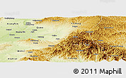 Physical Panoramic Map of Jiang Xian