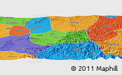 Political Panoramic Map of Jiang Xian