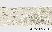 Shaded Relief Panoramic Map of Jiang Xian