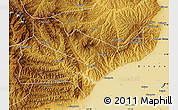 Physical Map of Jiaocheng