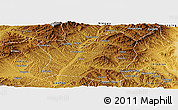 Physical Panoramic Map of Jingle
