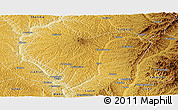 Physical Panoramic Map of Lin Xian