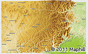 Physical 3D Map of Lingchuan