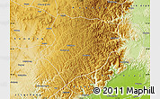 Physical Map of Lingchuan