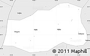 Silver Style Simple Map of Linyi