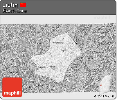 Gray 3D Map of Liulin