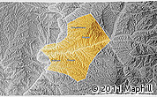 Physical 3D Map of Liulin, desaturated
