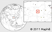 Blank Location Map of Liulin