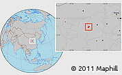 Gray Location Map of Liulin