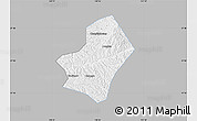 Gray Map of Liulin, single color outside