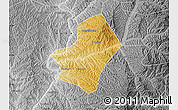 Physical Map of Liulin, desaturated