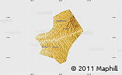 Physical Map of Liulin, single color outside