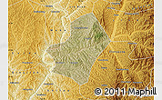 Satellite Map of Liulin, physical outside