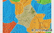 Satellite Map of Liulin, political outside