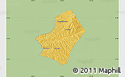 Savanna Style Map of Liulin, single color outside
