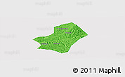 Political Panoramic Map of Liulin, single color outside
