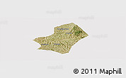 Satellite Panoramic Map of Liulin, cropped outside