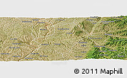 Satellite Panoramic Map of Liulin