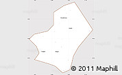 Classic Style Simple Map of Liulin, cropped outside