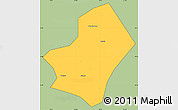 Savanna Style Simple Map of Liulin, cropped outside