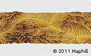 Physical Panoramic Map of Loufan