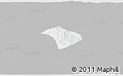 Gray 3D Map of Lucheng, single color outside