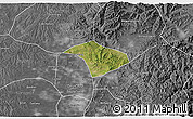 Satellite 3D Map of Lucheng, desaturated