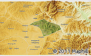Satellite 3D Map of Lucheng, physical outside