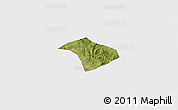 Satellite 3D Map of Lucheng, single color outside