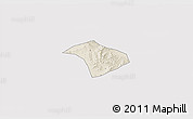 Shaded Relief 3D Map of Lucheng, cropped outside